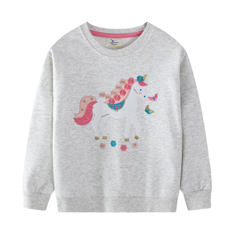 Girls sweatshirt with charming unicorn motif Mune Fashion
