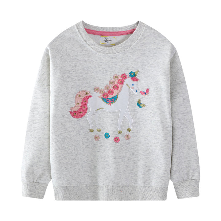 Girls sweatshirt with charming unicorn motif Mune Fashion