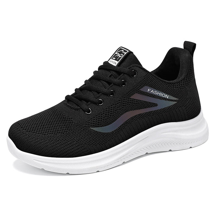 Unisex nan lightweight knitted casual sneakers with padded heel support and non-slip profile sole Mune Fashion