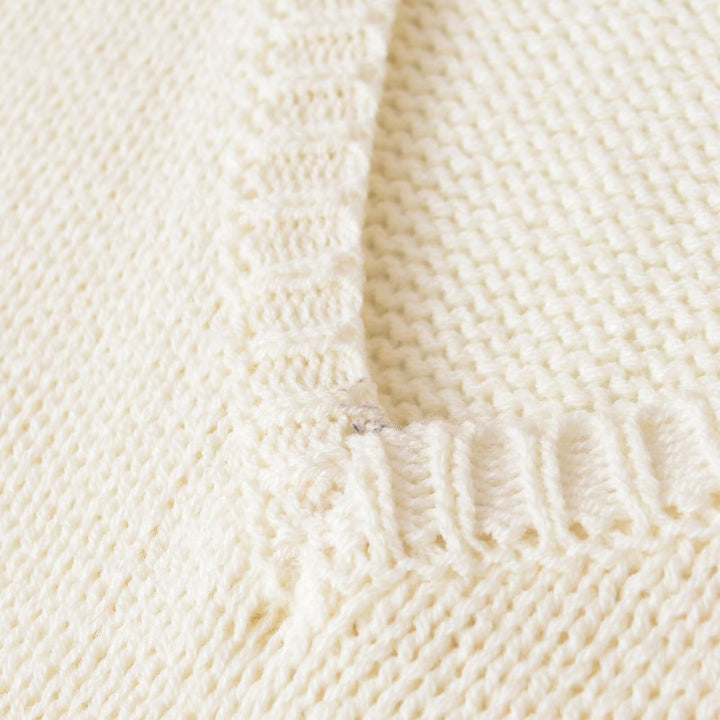 Women's chunky knit sweater with deep V-neck and oversized cut Mune Fashion