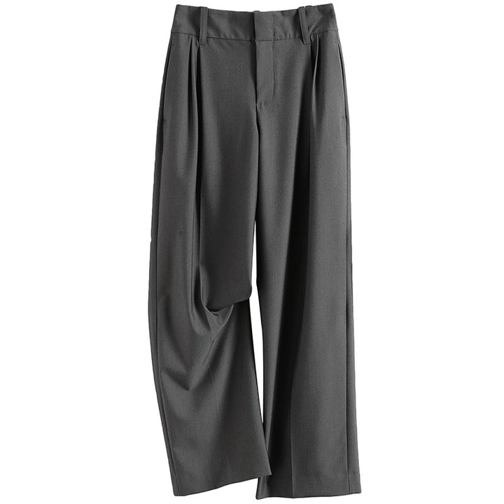 Women Elegant, high-waisted and flowing fabric trousers Mune Fashion