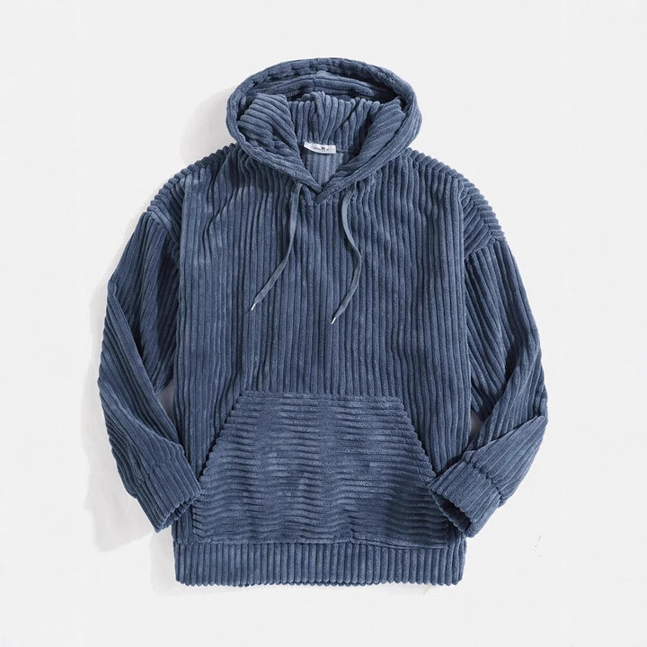 Unisex nano ribbed velvet hoodie with hoodie and kangaroo pocket Mune Fashion