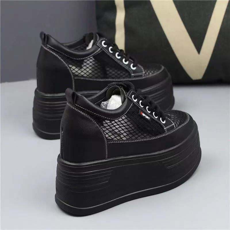 Women’s Platform Sneakers with Breathable Mesh Design and Non-Slip Sole Mune Fashion