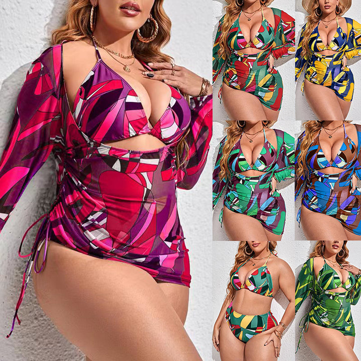 Women's swimsuit with fashionable cut-out and long sleeve Mune Fashion