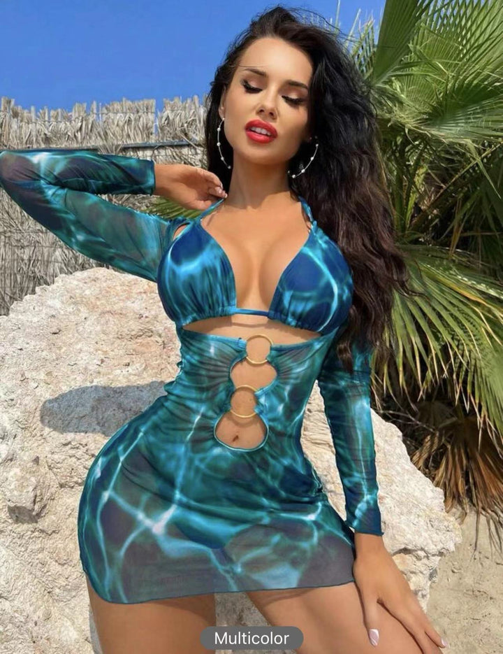 Ladies' swimwear dress with sophisticated cut-out design Mune Fashion