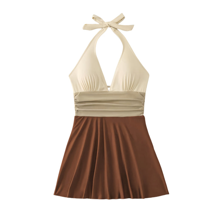Women's Flowing Swimsuit with Deep V-Neck Mune Fashion