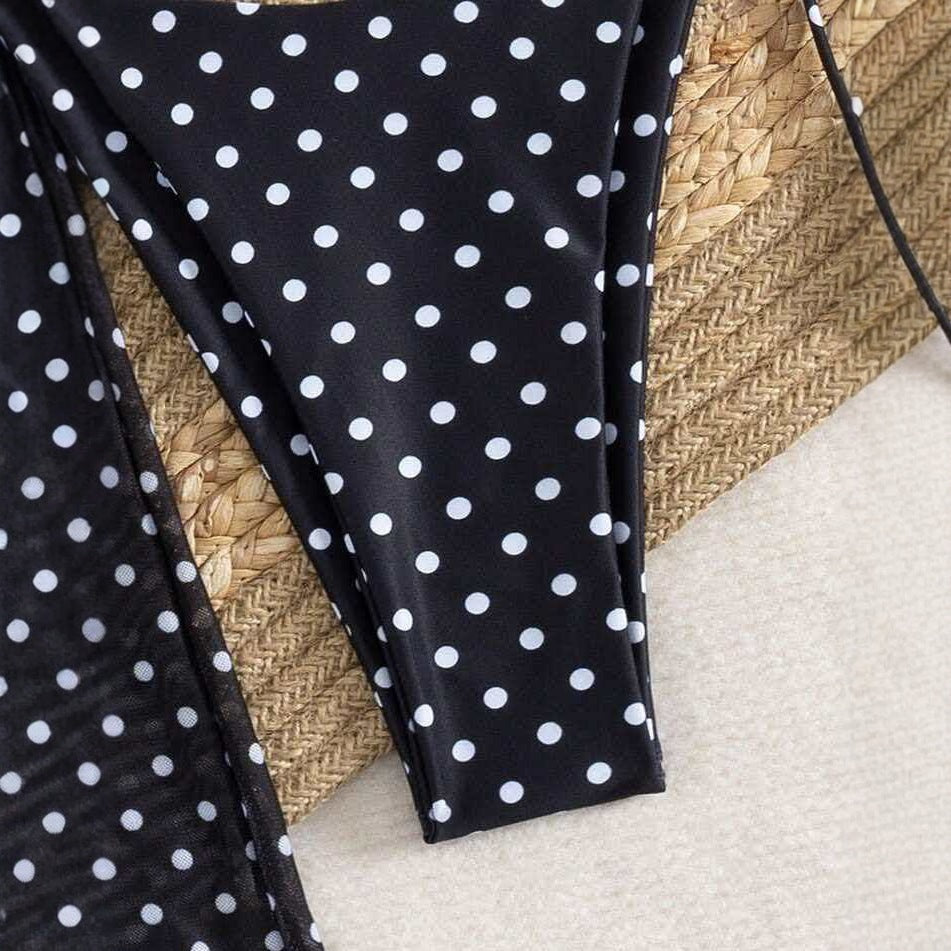 Ladies Stylish Beach Dress with Dots Mune Fashion