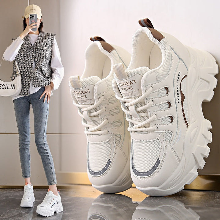 Women's Athletic Sneakers with Breathable Mesh Upper and Cushioning Sole Mune Fashion