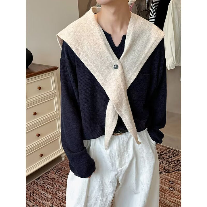 Women's sporty striped sweater with oversized fit Mune Fashion