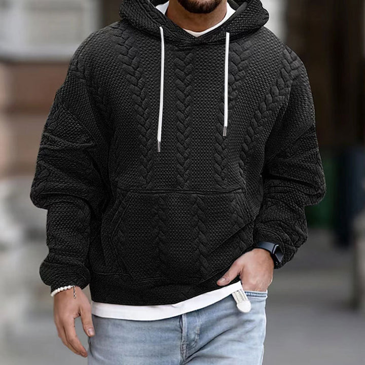 Men's Stylish Chunky Knit Hooded Sweater