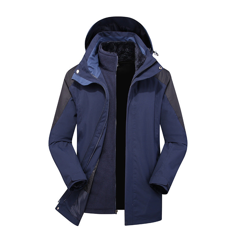 Ladies Modular Softshell Rain Jacket with Removable Fleece Inner Jacket and Adjustable Hood Mune Fashion
