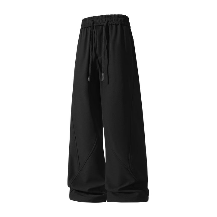 Damen Weite Culotte-Jogginghose mit elastischem Bund, Tunnelzug und dekorativen Nahtpaneelen Mune Fashion