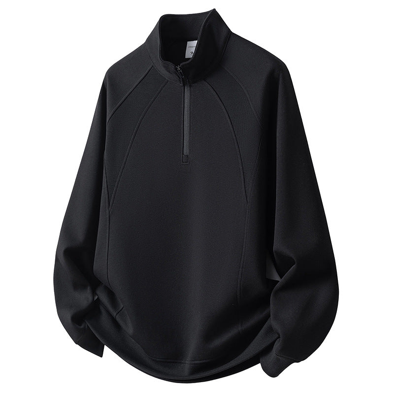 Men's Sport Fleece Pullover with Zipper Mune Fashion