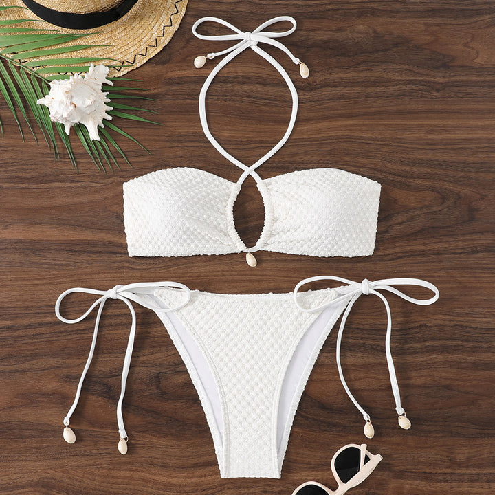 Women Bandeau Bikini with exquisite bows and cut-out detail Mune Fashion