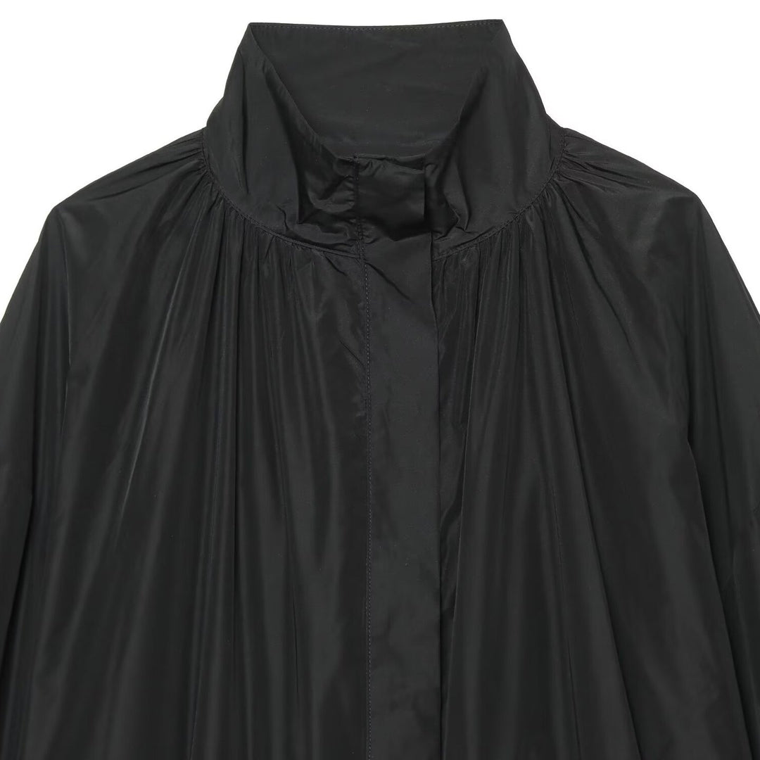 Women's Light Water-Repellent Oversize Windbreaker with Stand-Up Collar Mune Fashion