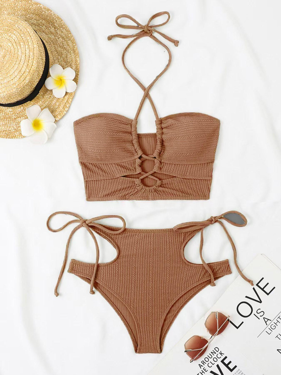 Women's bikini set with sophisticated cut-out and high waist design Mune Fashion