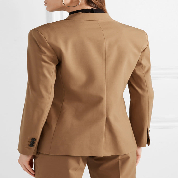 Women Tailored Two-Piece Blazer-Pant Suit in Slim Tailoring Mune Fashion