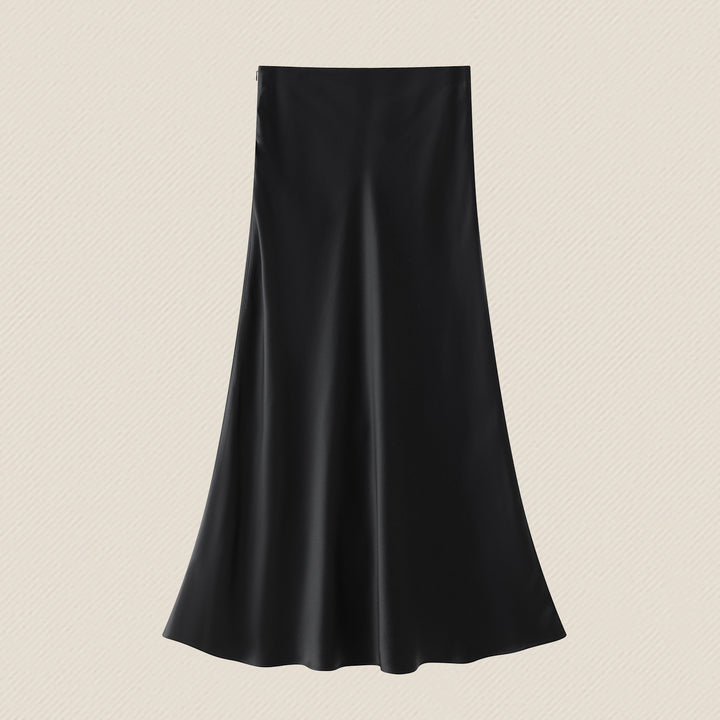 Women's Flowing Maxi Skirt made of high-quality Satin Mune Fashion