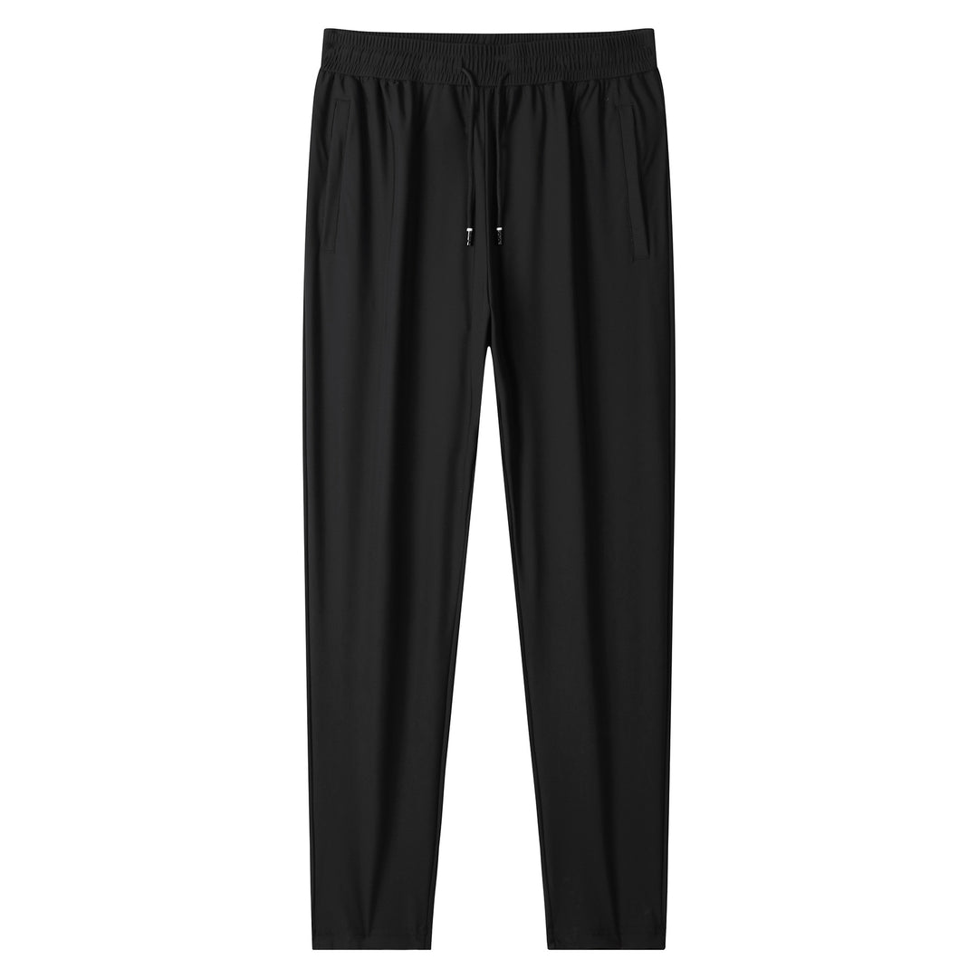 Men's lightweight tapered jogging pants with elastic comfort waistband, drawstring, and side pockets Mune Fashion