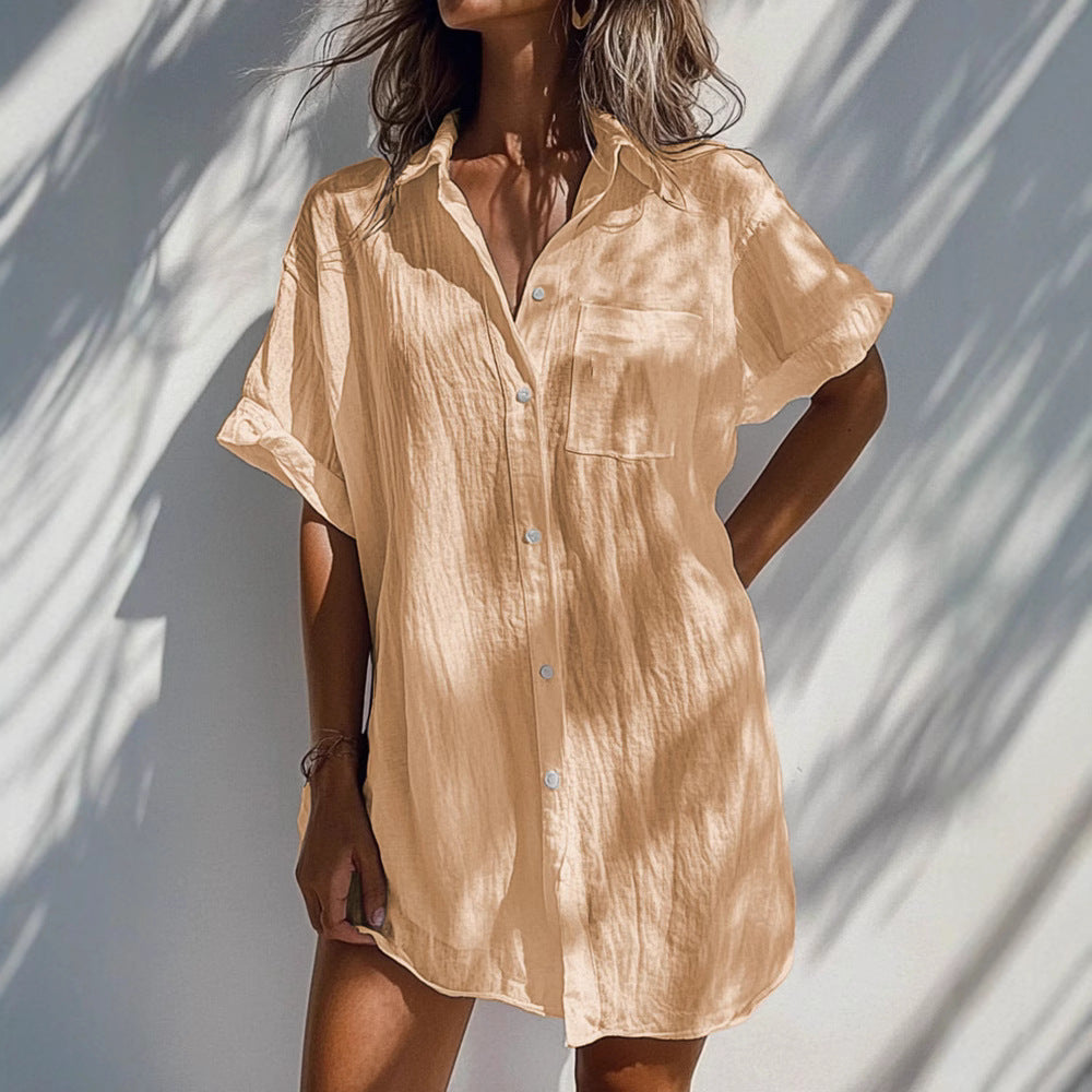 Ladies light and airy short-sleeve blouse Mune Fashion