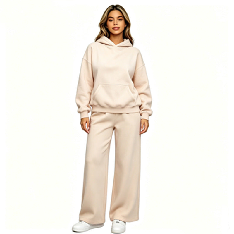 Women Casual Hoodie with Loose Pants Mune Fashion