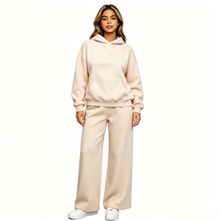 Women Casual Hoodie with Loose Pants Mune Fashion