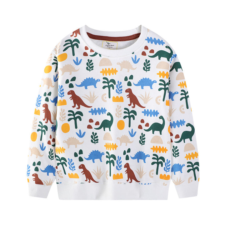 Boys sweatshirt with vibrant dinosaur pattern Mune Fashion
