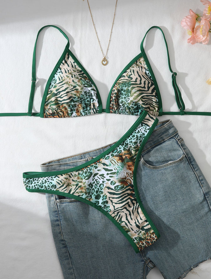 Women Animal Print Bikini Set Mune Fashion