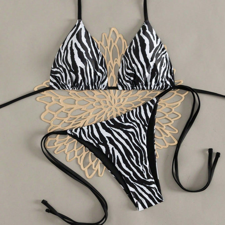 Women's triangle bikini in eye-catching animal print Mune Fashion
