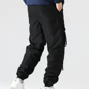 Men's Technical Utility Cargo Pants with Multi-Pockets, Adjustable Waist Straps & Elastic Cuffs Mune Fashion
