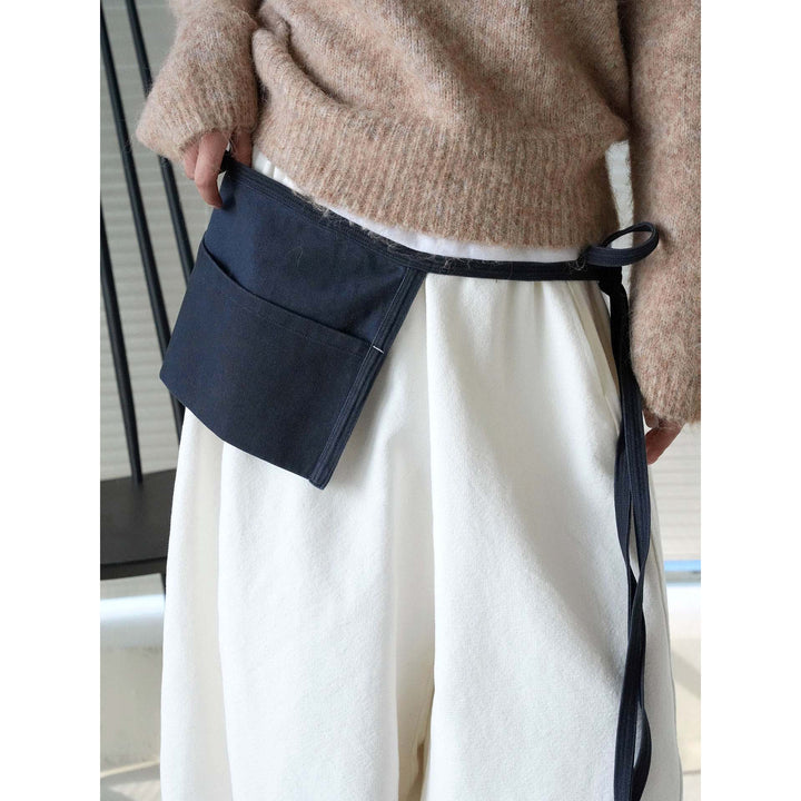 Women’s Waist Utility Apron Bag with Large External Pockets Mune Fashion