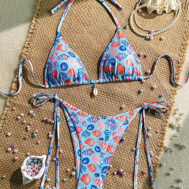 Women Triangle Bikini with maritime shell pattern Mune Fashion 1782221304