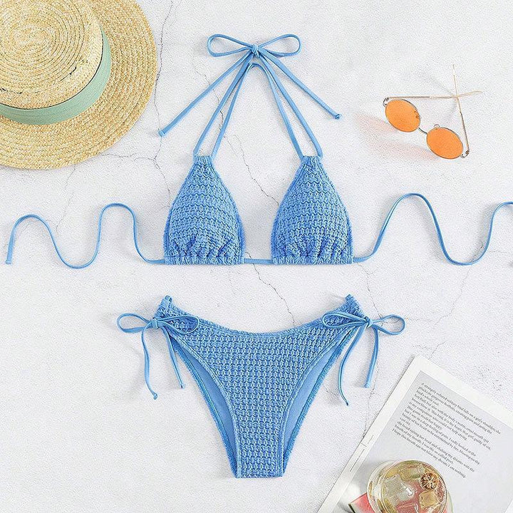Women’s triangle bikini with playful tying system Mune Fashion