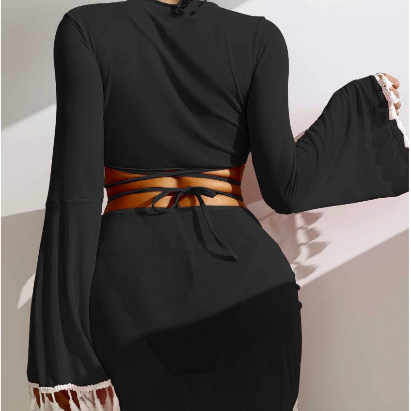 Women's Bathing Set with Charming Fringes Mune Fashion