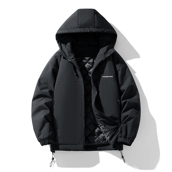 Men's water-repellent padded hooded jacket with thermos quilted lining Mune Fashion
