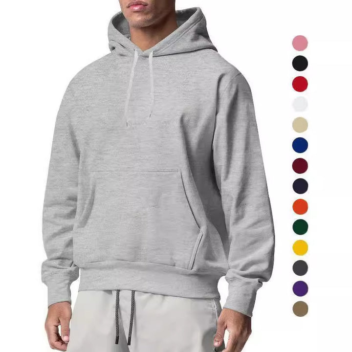 Men's nan Premium Hoodie with kangaroo pocket, brushed fleece interior, reinforced neck seam, and ribbed hem Mune Fashion