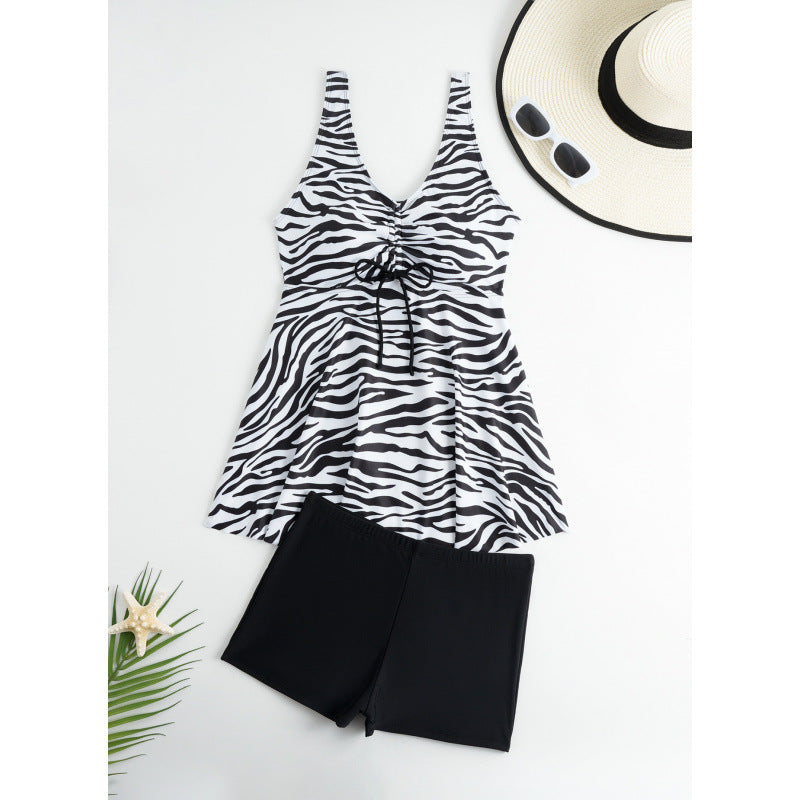 Women's swimsuit with floral design and side tie Mune Fashion