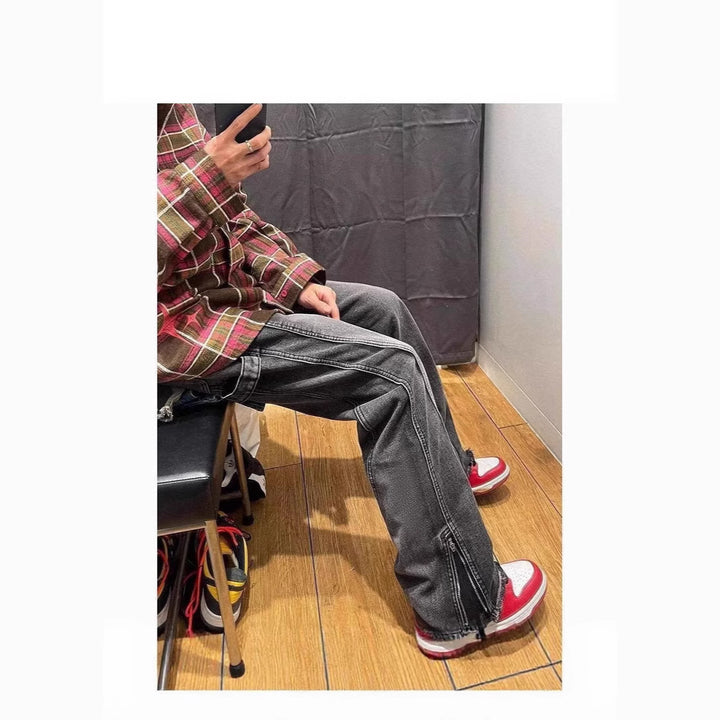 Men's Casual Cargo Jeans Mune Fashion