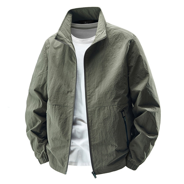 Men's ultralight windproof casual jacket with stand-up collar and zippered pockets Mune Fashion