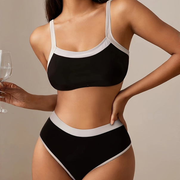 Women's bikini set with sporty cut and high-waisted briefs Mune Fashion