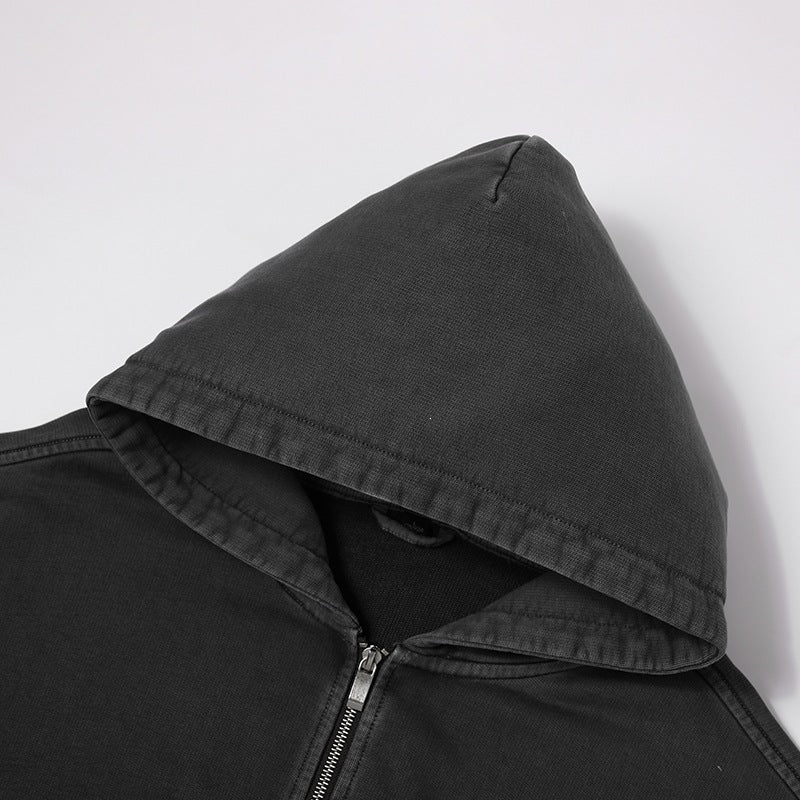 Men's Oversized Hoodie Jacket with Full Zipper, Fleece Lined, Kangaroo Pockets & Ribbed Cuffs Mune Fashion