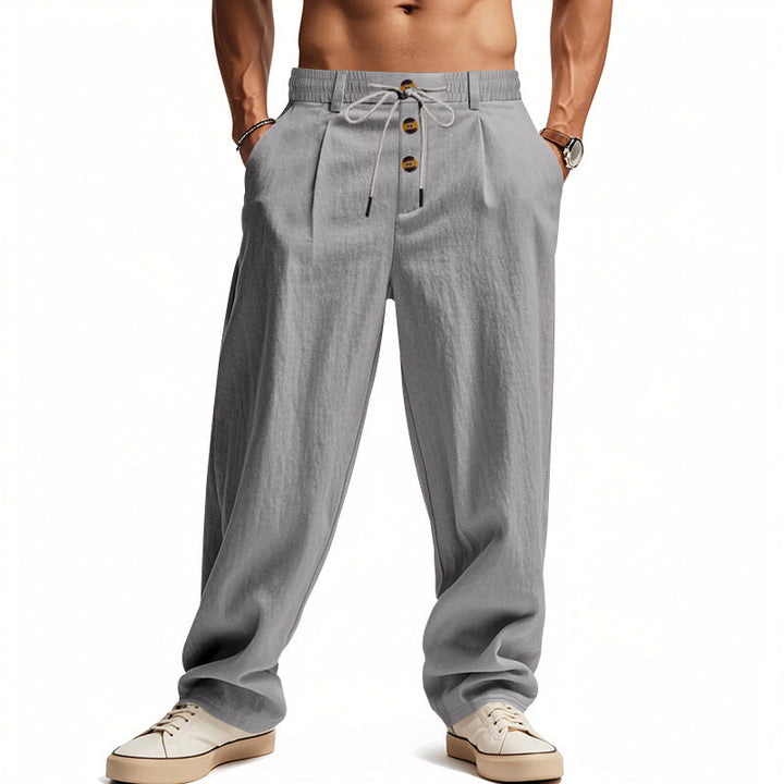 Men's Linen Pants with Breathable & Adjustable Drawstring | Mune Fashion