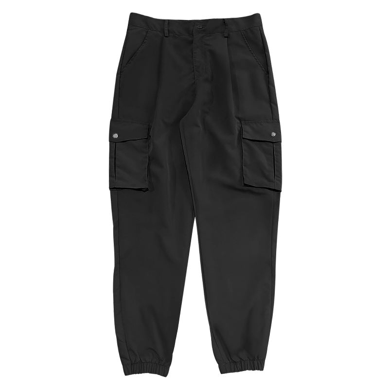 Men's tapered cargo pants in work look with patch pockets and elastic ankle cuffs Mune Fashion