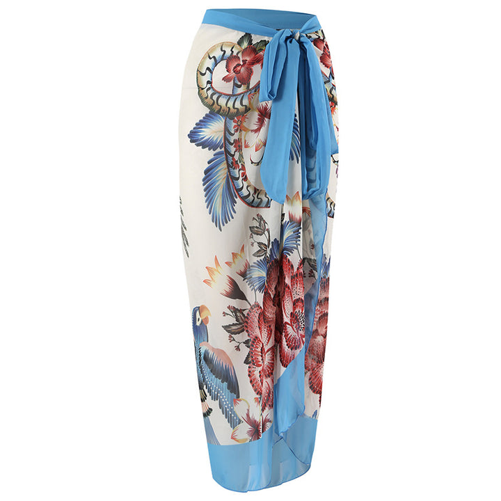 Women's One-Piece Swimsuit with Stylish Crane Design Mune Fashion