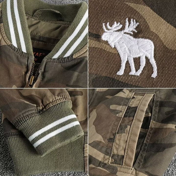 Men's Camouflage Bomber Jacket Mune Fashion