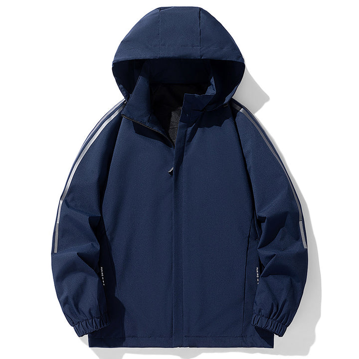 Men's sporty rain jacket with adjustable hood Mune Fashion