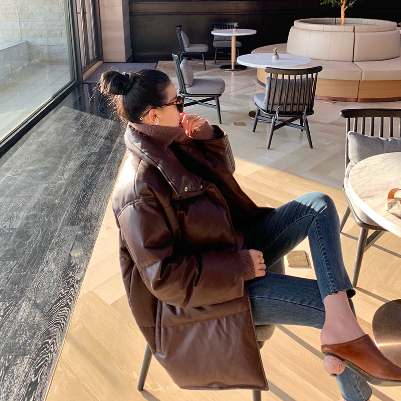 Ladies Fashion Oversized Down Jacket Mune Fashion