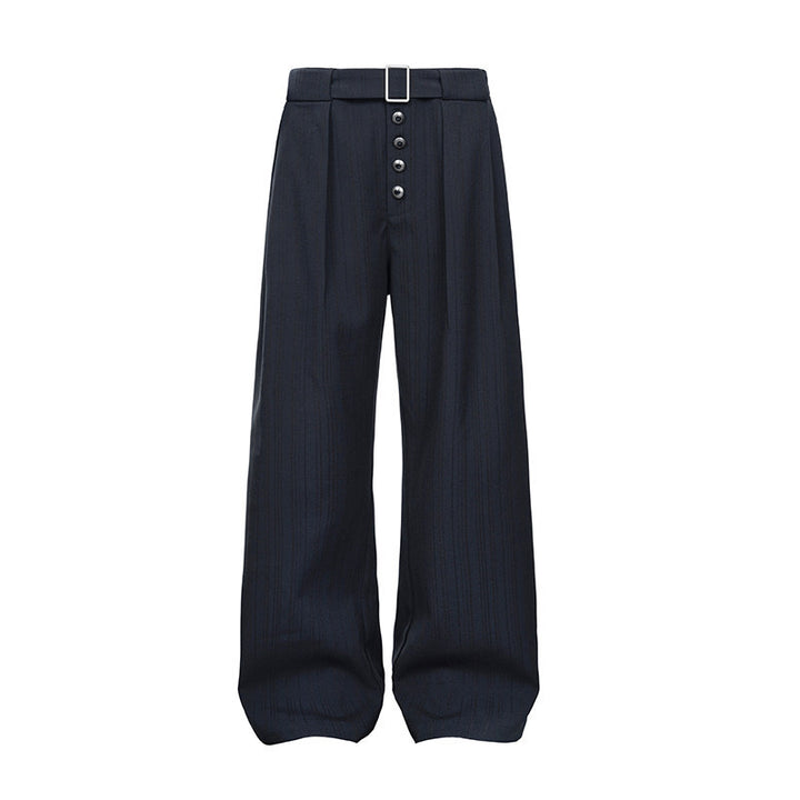 Women's High-Waisted Tailored Pants with Wide Leg Mune Fashion
