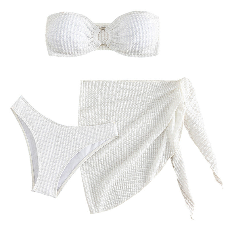 Women's bandeau bikini with cut-out design and matching skirt Mune Fashion