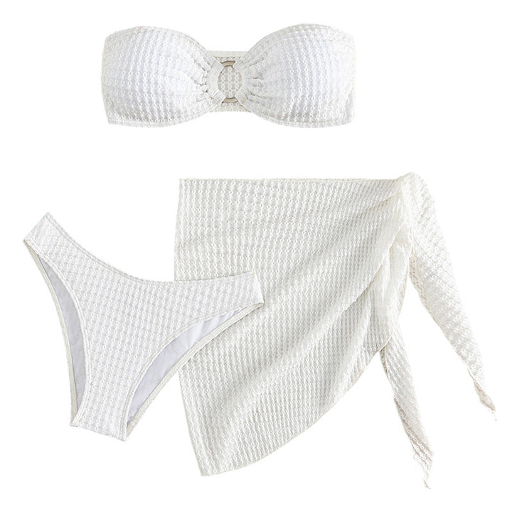 Women's bandeau bikini with cut-out design and matching skirt Mune Fashion